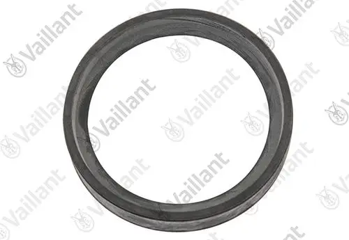 Schwarzer Lippendichtring von Vaillant, mit rundem Querschnitt, geeignet für verschiedene Anwendungen im Bereich der Wärmetechnik.
